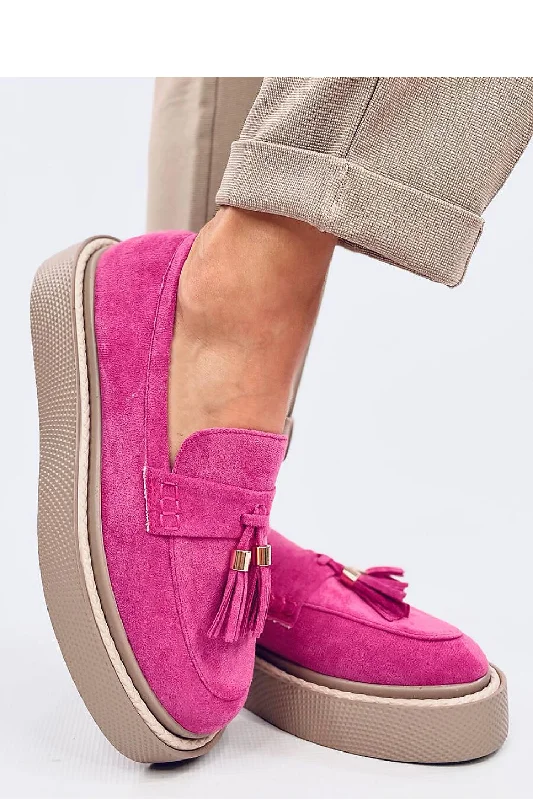 Latest Fashion Inello Bossy Babe Suede Moccasins In Hot Pink