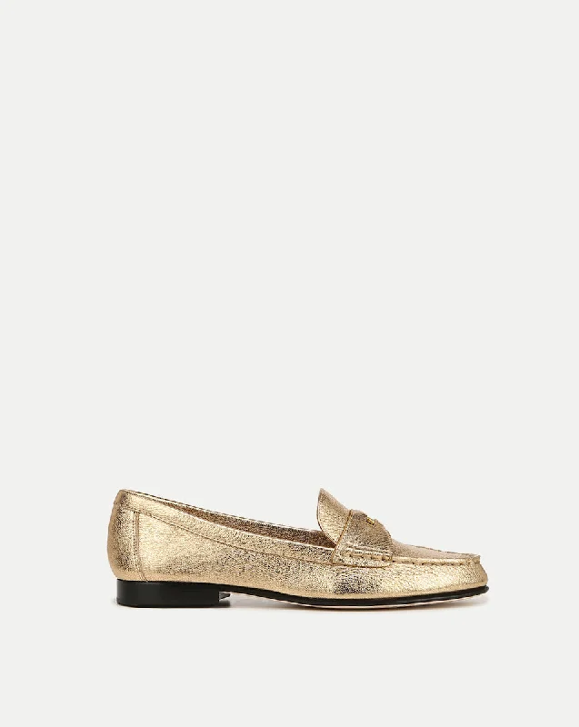 Stylish Basics Penny Metallic Leather Loafer