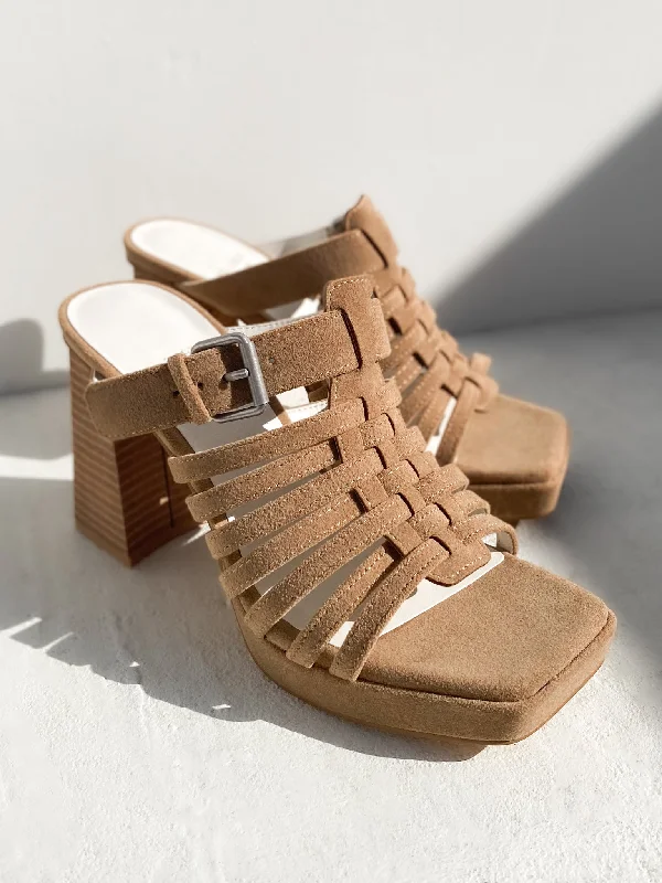 Seasonal Sale Rome Basket Weave Sandal in Khaki