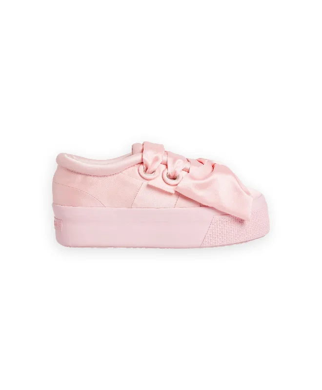 Trendy Boots Discount SUPERGA SATIN BOW SNEAKER