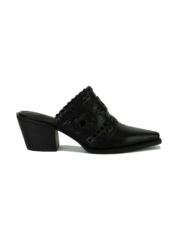 The Latest Trends Tessa Western Mule in Black