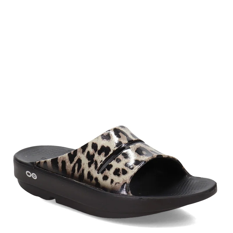 Non-Slip Shoes Sale Women's Oofos, OOahh Luxe Slide Sandal