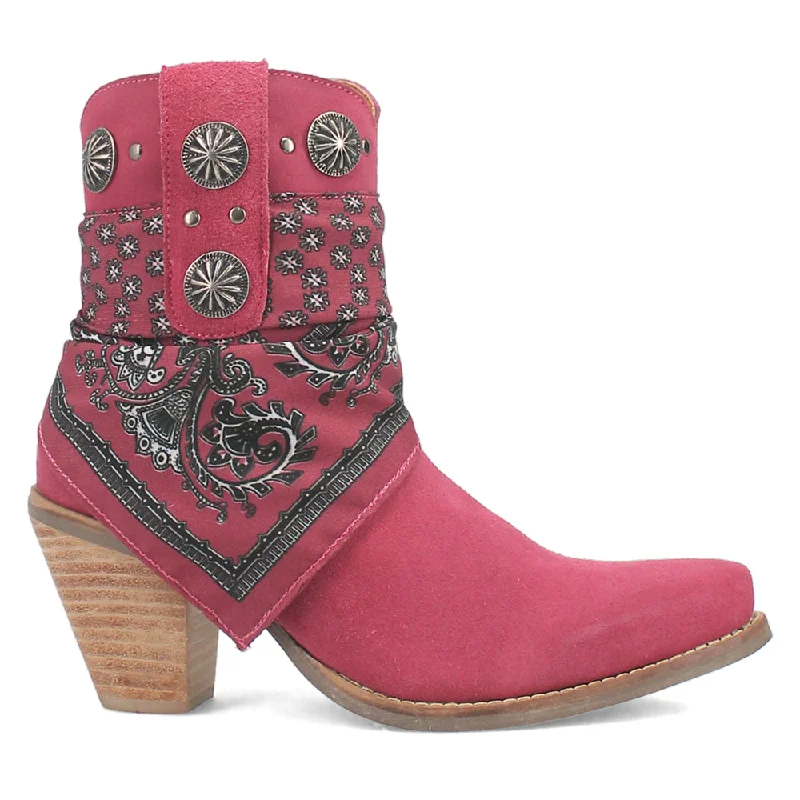 Gift Ideas Bandida Paisley Studded Round Toe Cowboy Booties