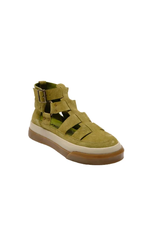 Exclusive Designer Style Deals Bodhi Fisher Sneakers In Olive Moss