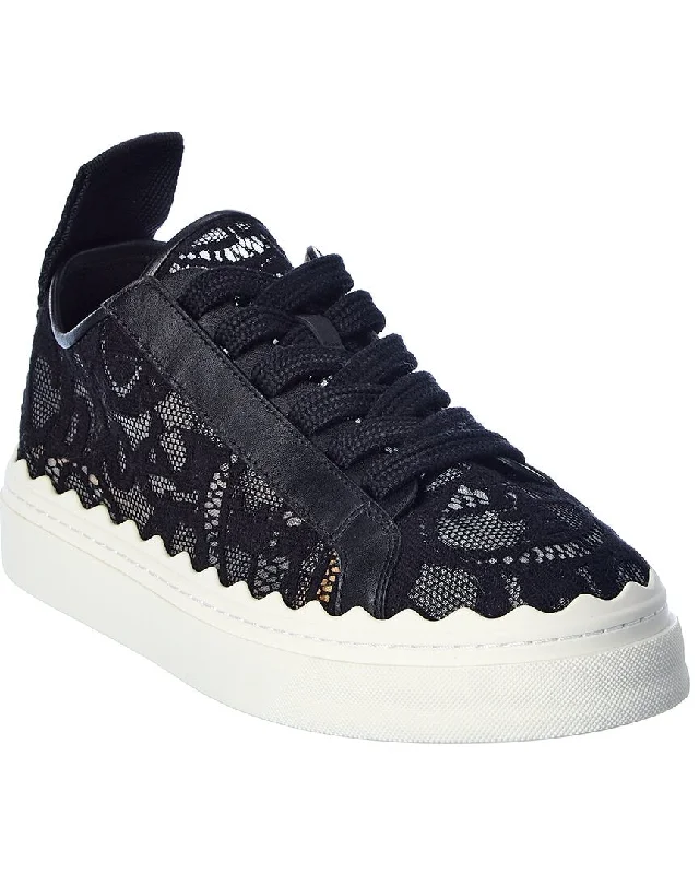 Limited Time Flash Sale Chloe Lauren Lace & Leather Sneaker