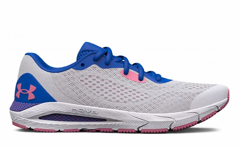 Effortless Style, Endless Impact Girls Hovr Sonic 5 Ggs Running Shoe In Halo Gray / Flamingo