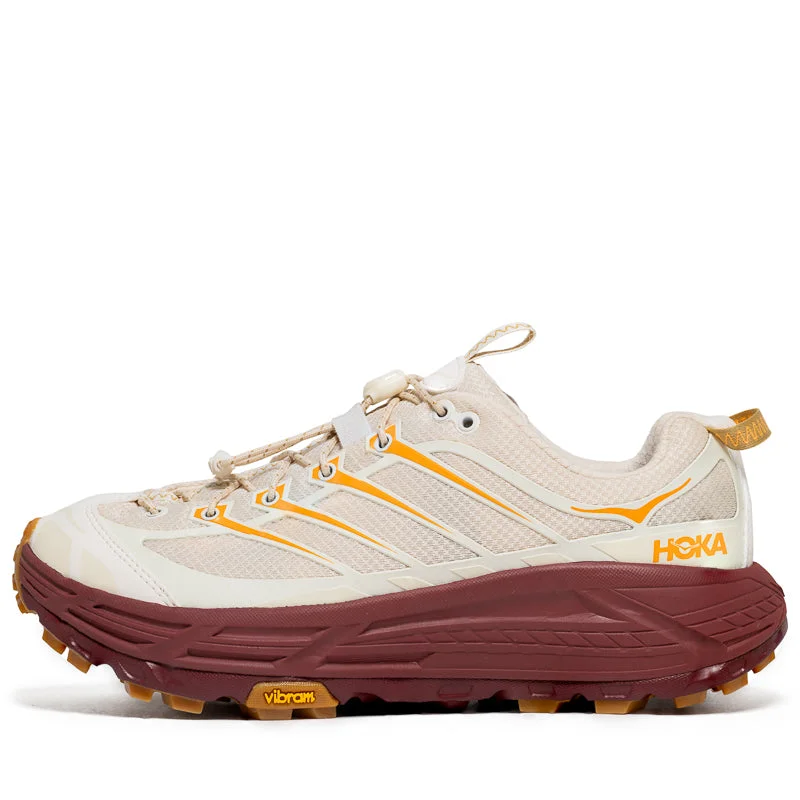 Stylish Looks Hoka Mafate Three2 - Vanilla/Varsity Burgundy