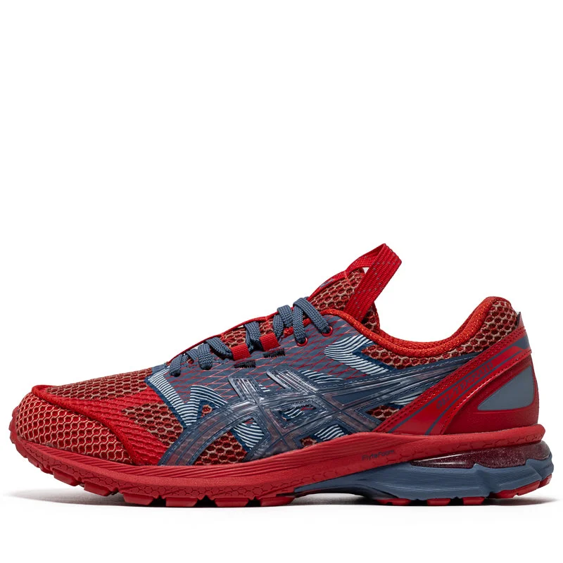 Massive Savings Kiko Kostadinov Studio x Asics US4-S Gel-Terrain - Classic Red/Wood Crepe