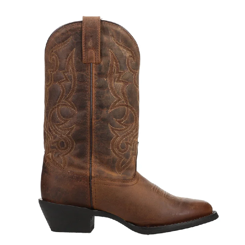 Bid Farewell To The Old Season Maddie Embroidered Round Toe Cowboy Boots