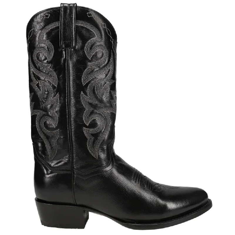 Sleek Dress Shoes Deal Milwaukee Embroidered Narrow Round Toe Cowboy Boots