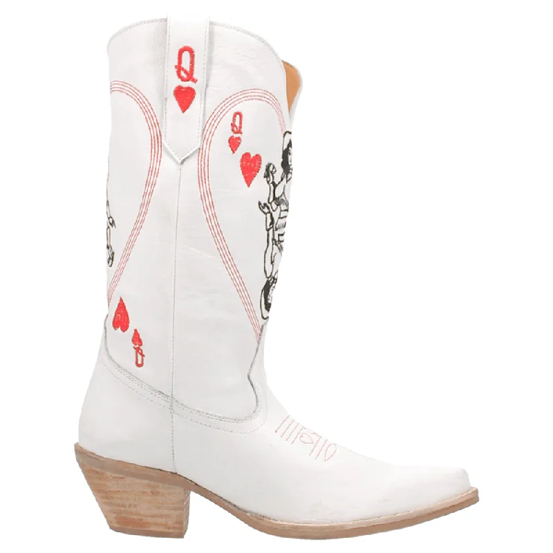 Ride The Style Wave Queen A Hearts Round Toe Embroidered Cowboy Boots