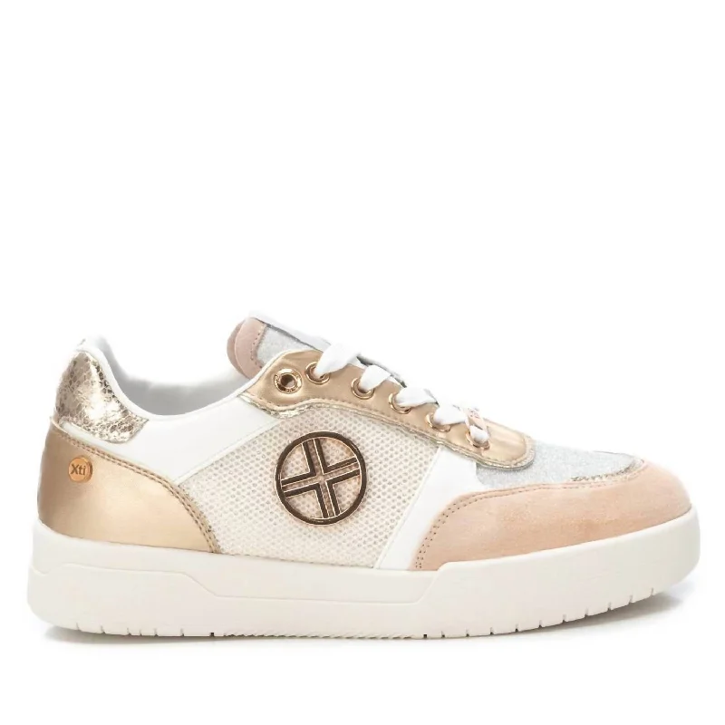 Timeless Elegance Sale Women's Casual Sneakers In Gold