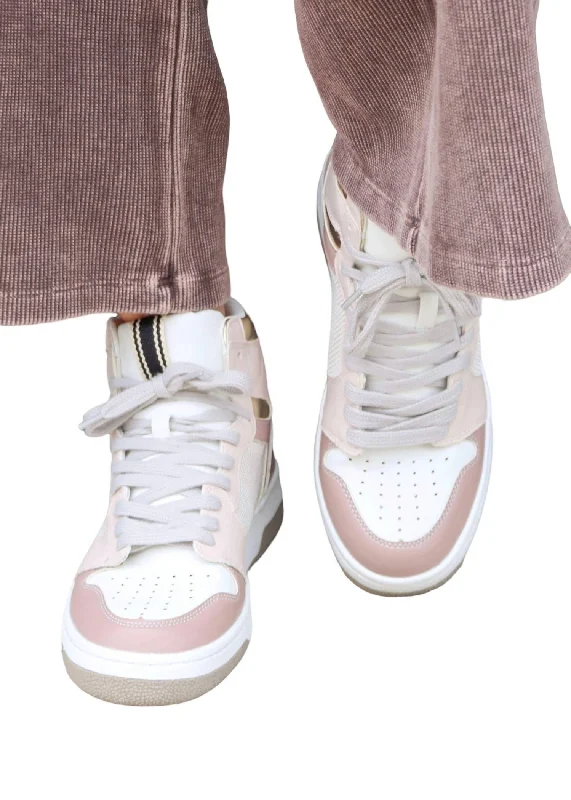 Smart Casual Deals Women's Rebecca High-Top Sneaker In Mauve