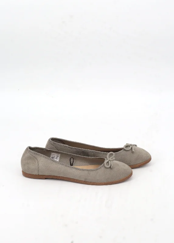 Women's Plain Ballerina Shoes,Grey