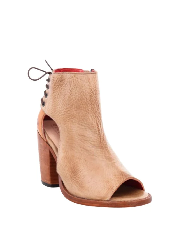 Fashion Frontiers Angelique Heel In Oats/pecan Rustic