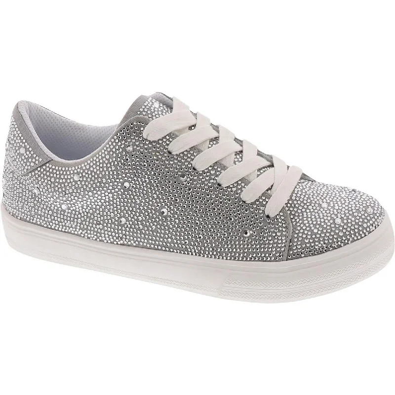 Relaxed Style Deals Masseys Womens Veronica  Rhinestone Canvas Oxfords