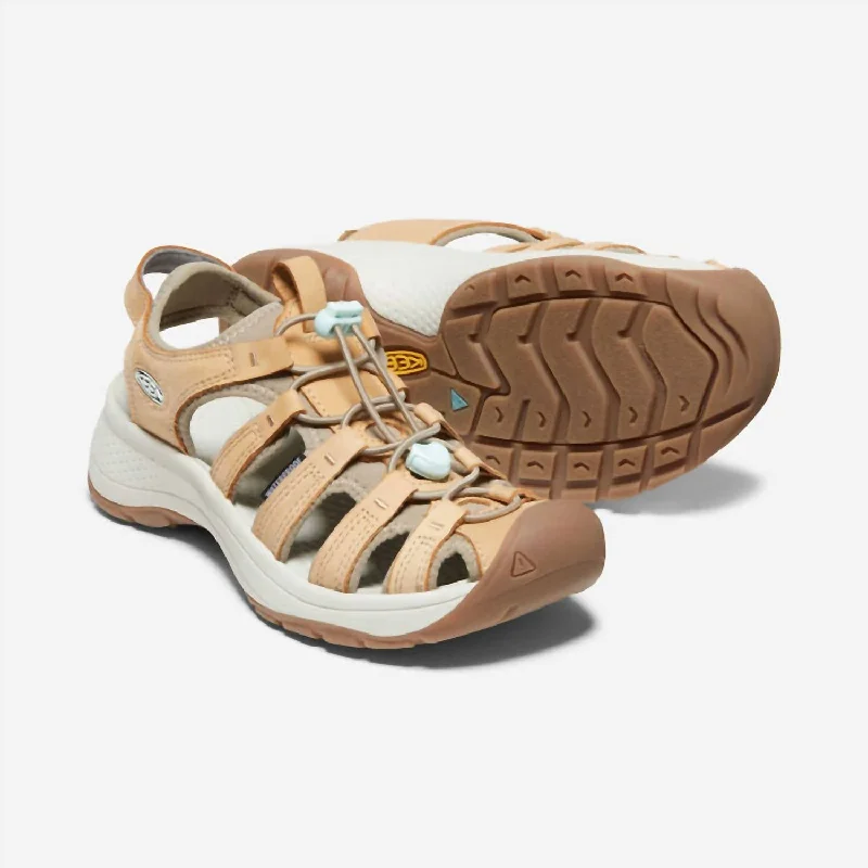 New Season Fashion Preview Astoria West Fisherwoman Leather Sandal In Doe