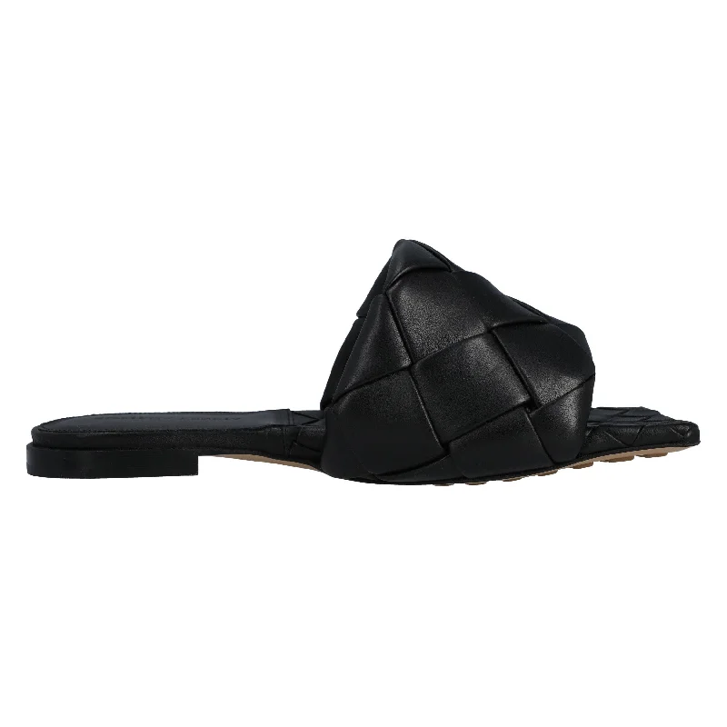 Limited Time Deal Bottega Veneta Lido Flat Sandal black