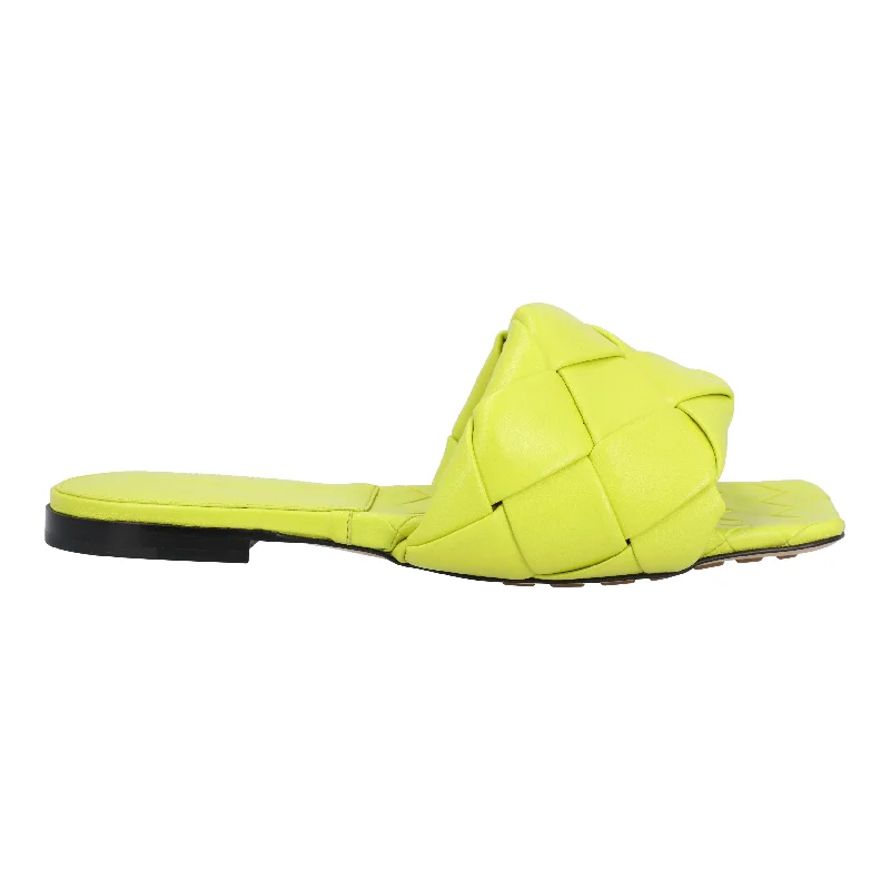 Sporty Fashion Offers Bottega Veneta Lido Flat Sandal yellow