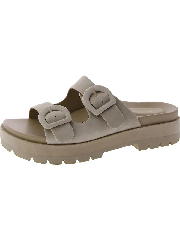 Comfortable Fashion Shoes Capitola Womens Buckle Slide Sandals