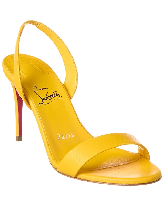 Effortless Style, Endless Impact Christian Louboutin O Marylin 85 Leather Slingback Sandal