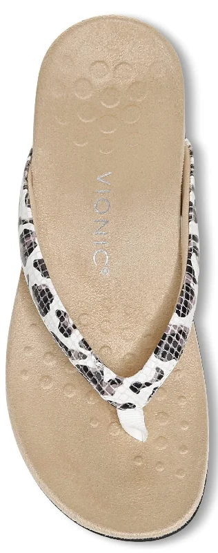 Breathable Flats Offers Dillon Leopard Sandals In White