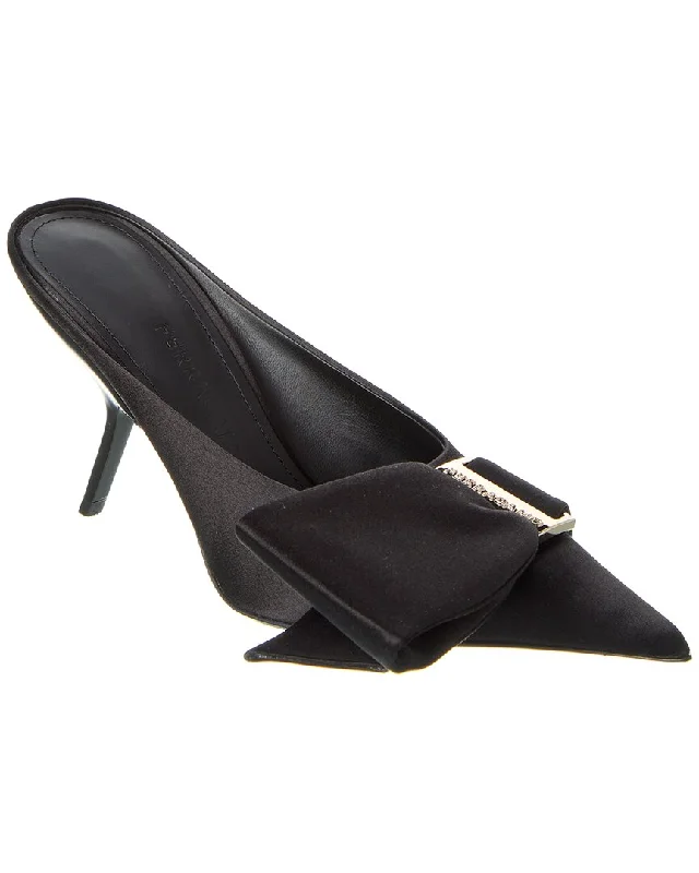 Trend Alert Ferragamo Asymmetric Bow Satin Pump