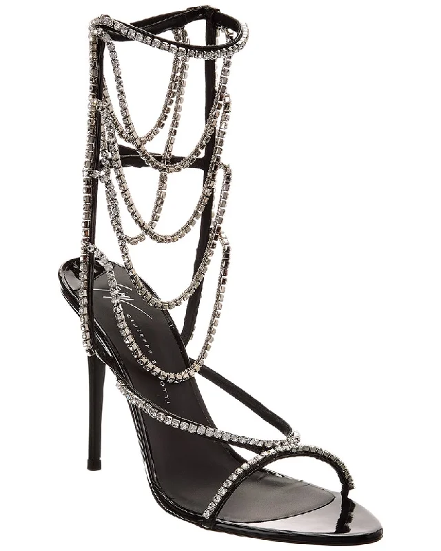 Comfortable Boots Sale Giuseppe Zanotti Cristelle 105 Vinyl Sandal