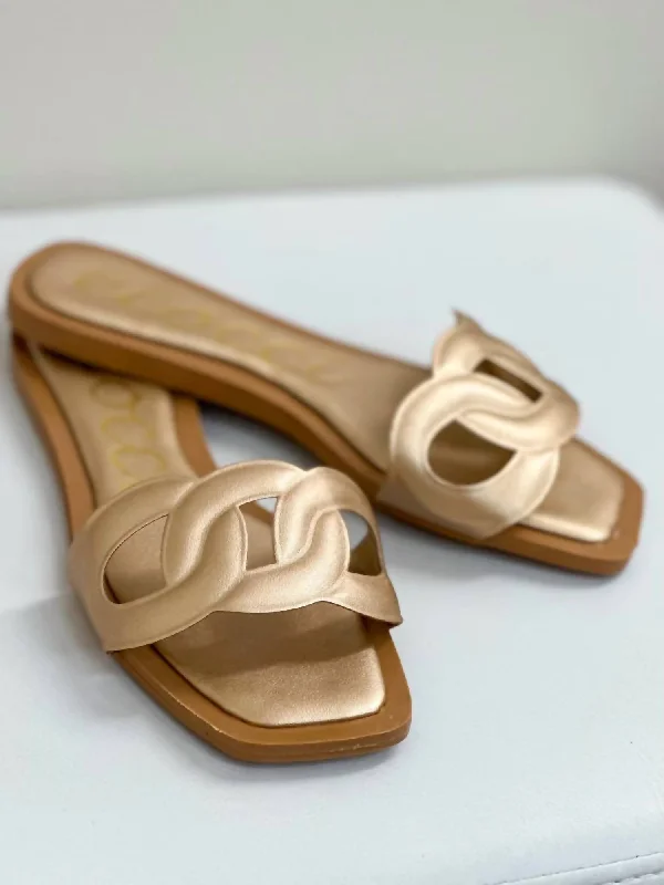 Discover Now Halle Sandal In Champagne