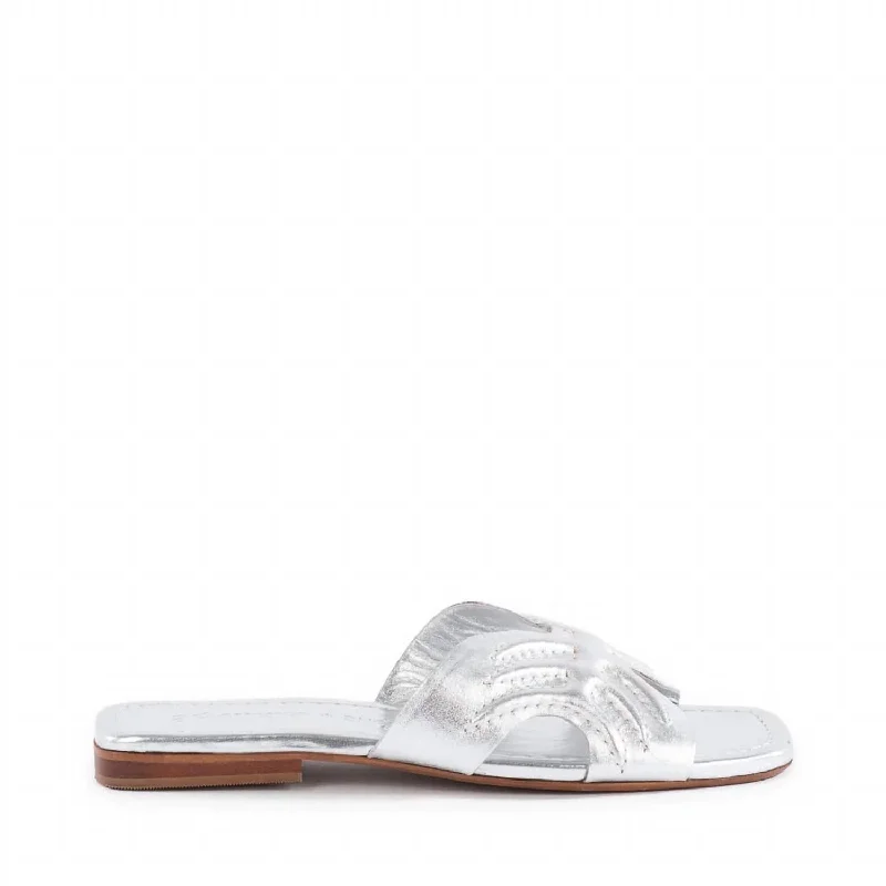 Fashion Forward Madhu Sandal In Silver