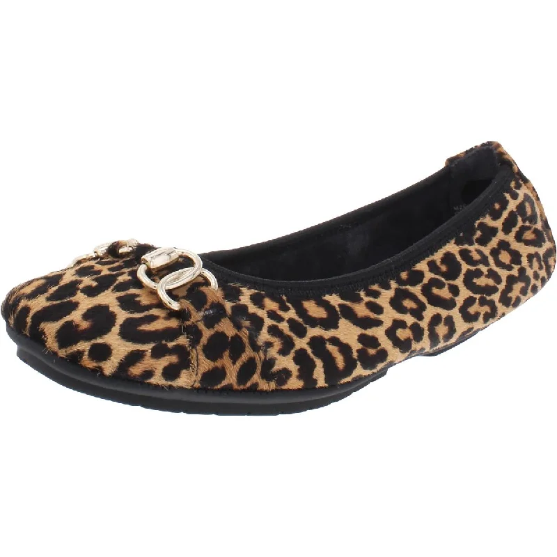 Classic Chic Deals Me Too Womens Olympia 9 Leather Slip On Ballet Flats