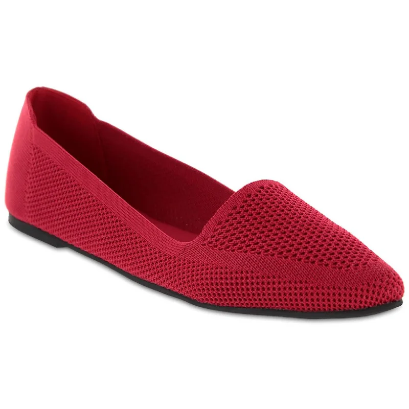 Street Chic Discounts Mia Womens Corrine Knit Slip On Ballet Flats