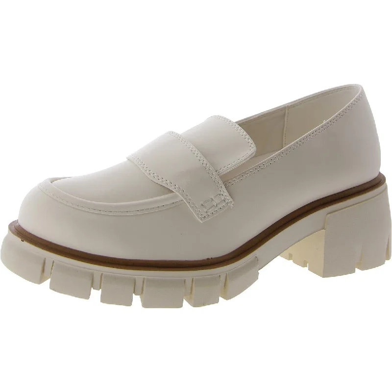 Mia Womens Robbin Bon Burnap Slip On Lug Sole Loafers