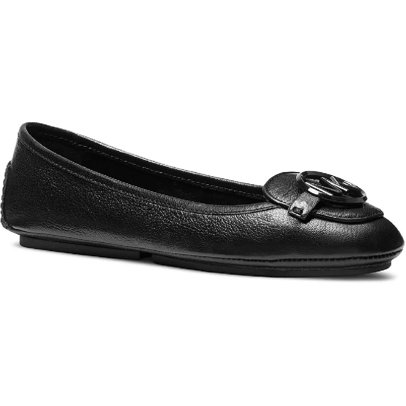 Limited Time Michael Kors Lillie Moc Women's Leather Logo Charm Slip On Moccasin Loafer