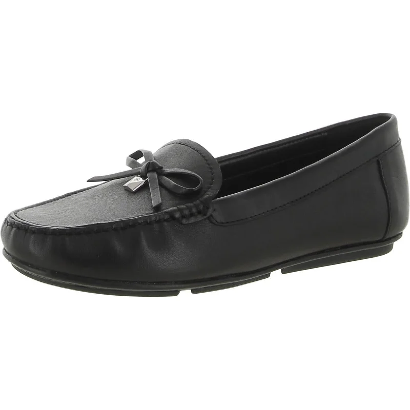 MICHAEL Michael Kors Womens Leather Slip-on Moccasins