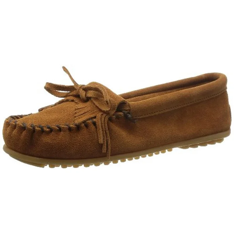 Shop The Hottest Deals Minnetonka Womens Kilty Suede Casual Moccasins