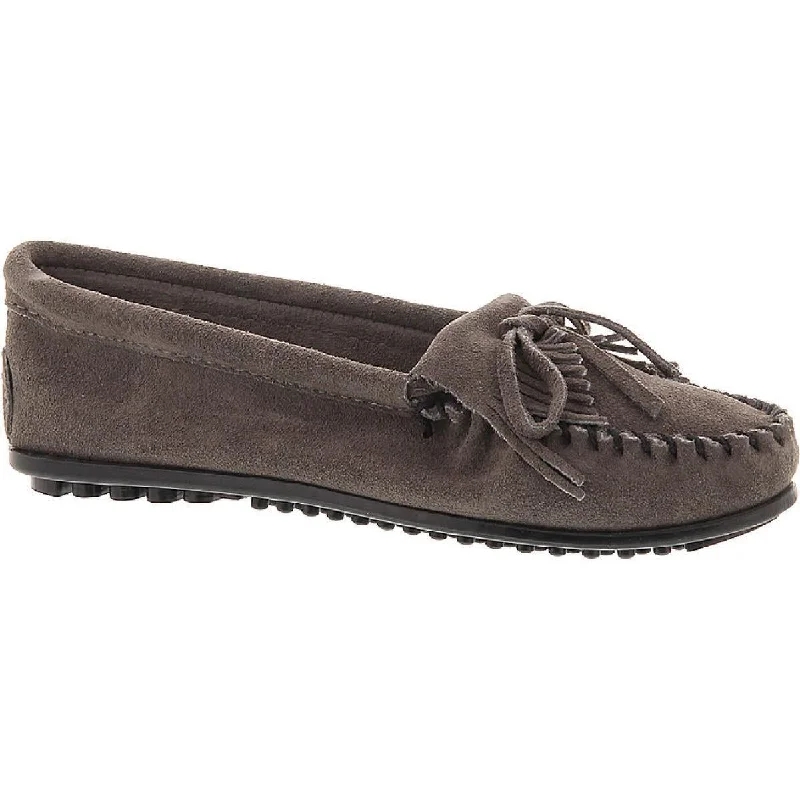 Big Discounts Minnetonka Womens Kilty Suede Moc Toe Moccasins