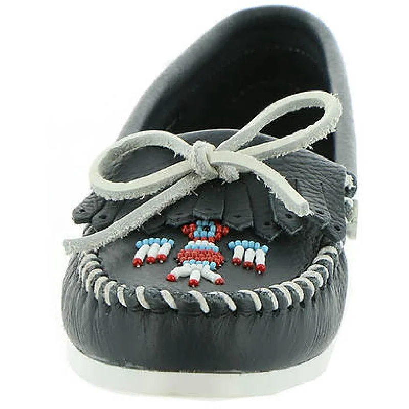 New Styles Just In Minnetonka Womens Thunderbird Bow Slip On Moccasins