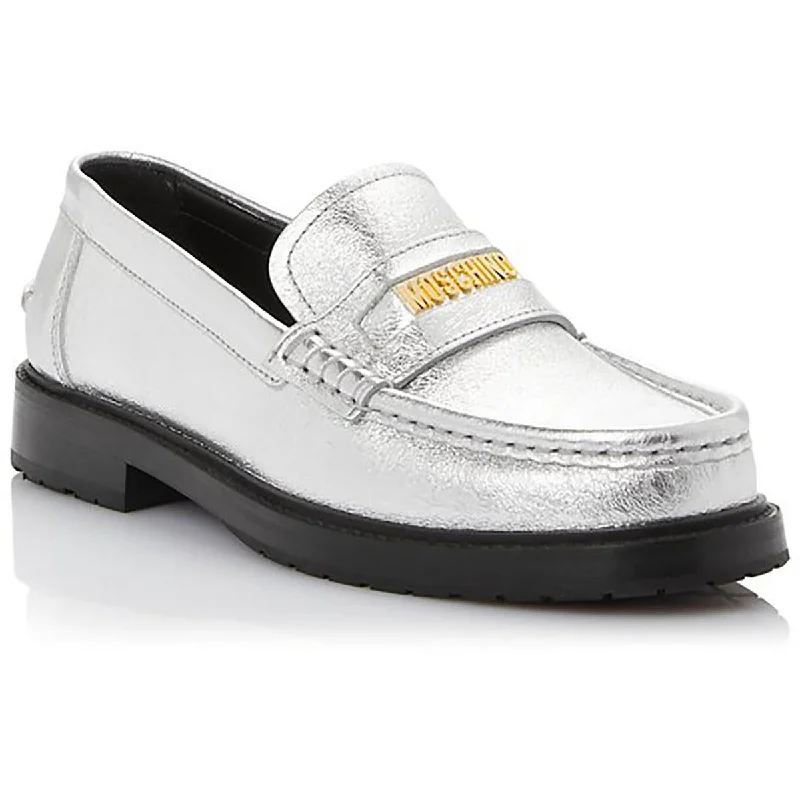 Absurdly Cheap Sale Moschino Womens Leather Comfort Insole Loafers