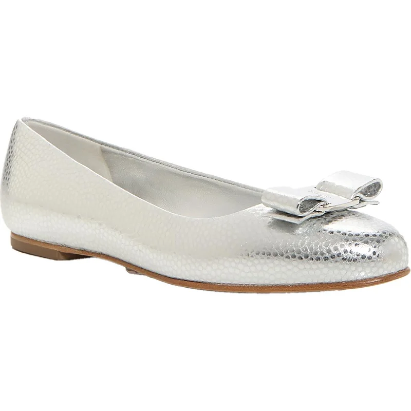 Fashionista Favorites Salvatore Ferragamo Womens Leather Bow Ballet Flats