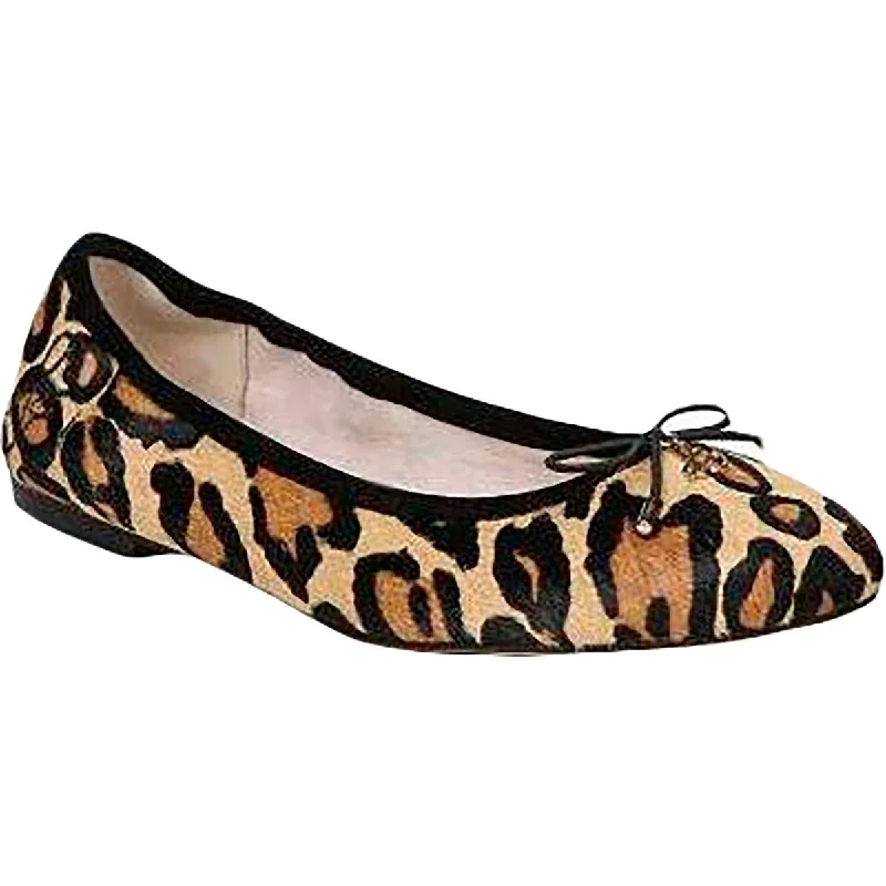 Everyday Shoes Promotion Sam Edelman Womens Felicia Calf Hair Leopard Print Ballet Flats