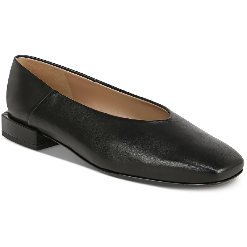 Durable Dress Shoes Promotion Sam Edelman Womens Kasey Leather Square Toe Ballet Flats