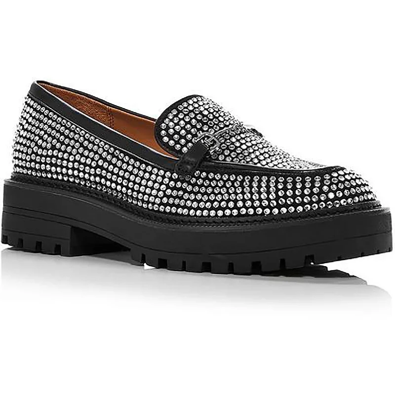 Adventure-Ready Footwear Sale Sam Edelman Womens Laurs Glitz Rhinestone Slip On Loafers