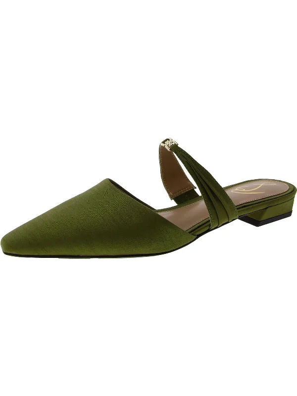 Comfortable Motion Flexible Shoes Silk Pointed Toe Mules