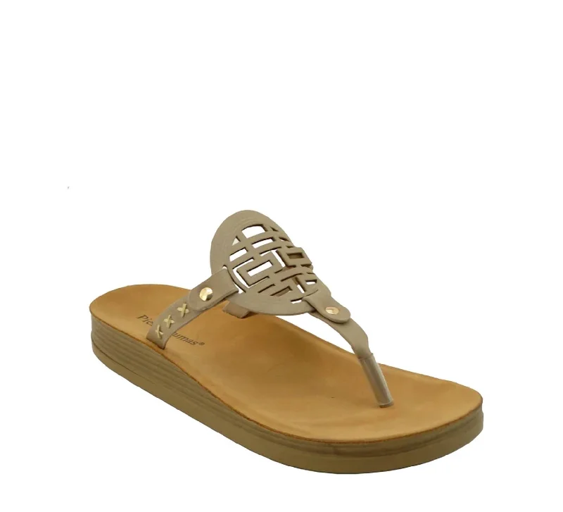 Minimalist Fashion Sale Valarie Sandal In Taupe