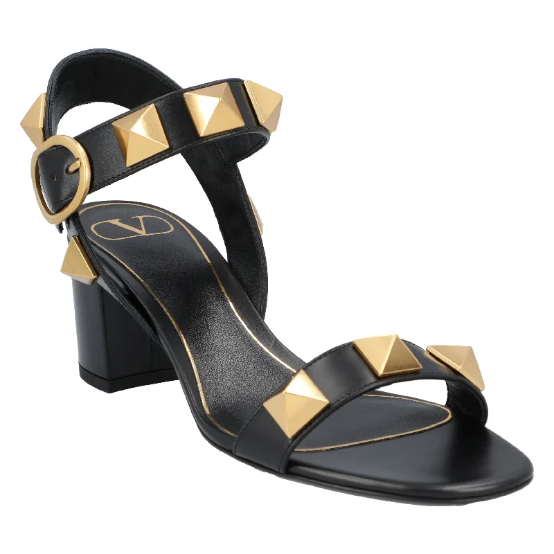 Mega Sale Valentino Roman Stud Sandals Black