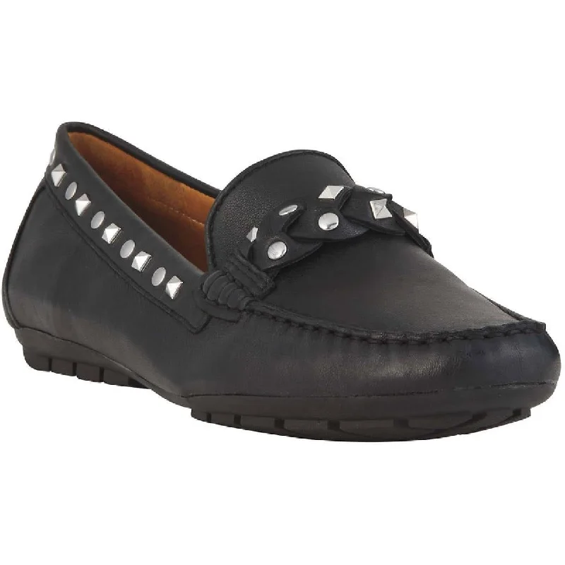 Comfortable Office Shoes VANELi Womens Aedan Leather Studded Loafers