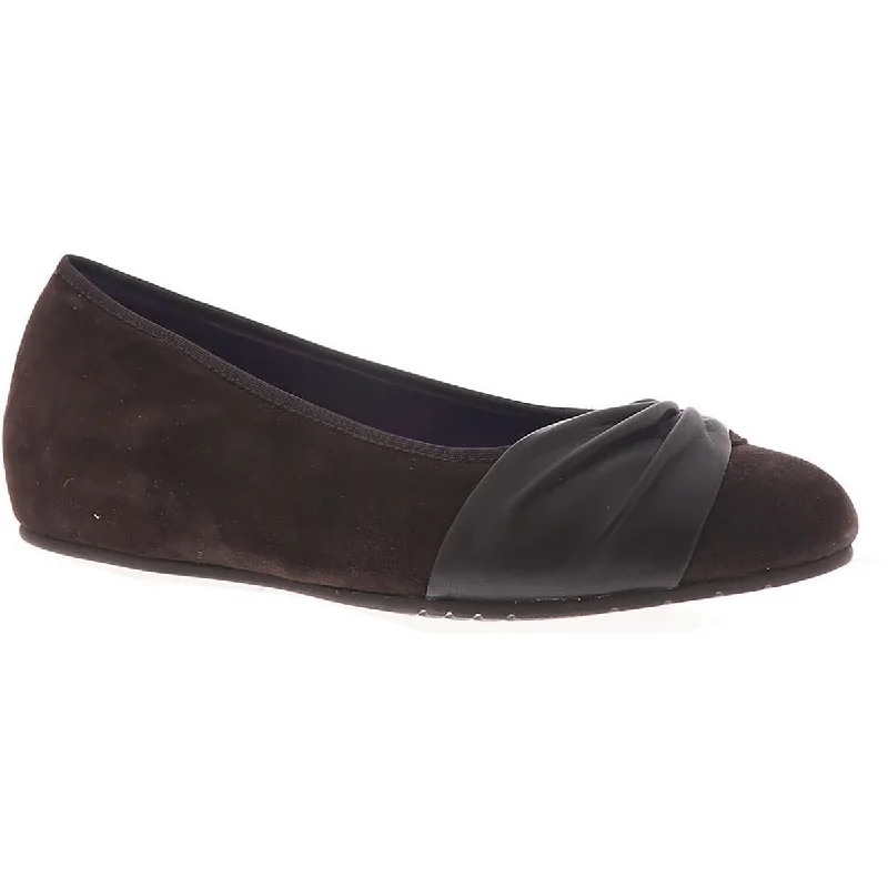 VANELi Womens Piper Suede Slip On Ballet Flats