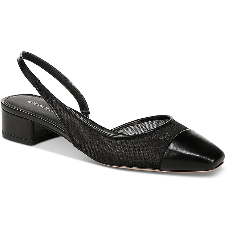 Comfort And Style Shoes Sale Veronica Beard Womens Cecile Sling Mesh Block Heel Slingbacks