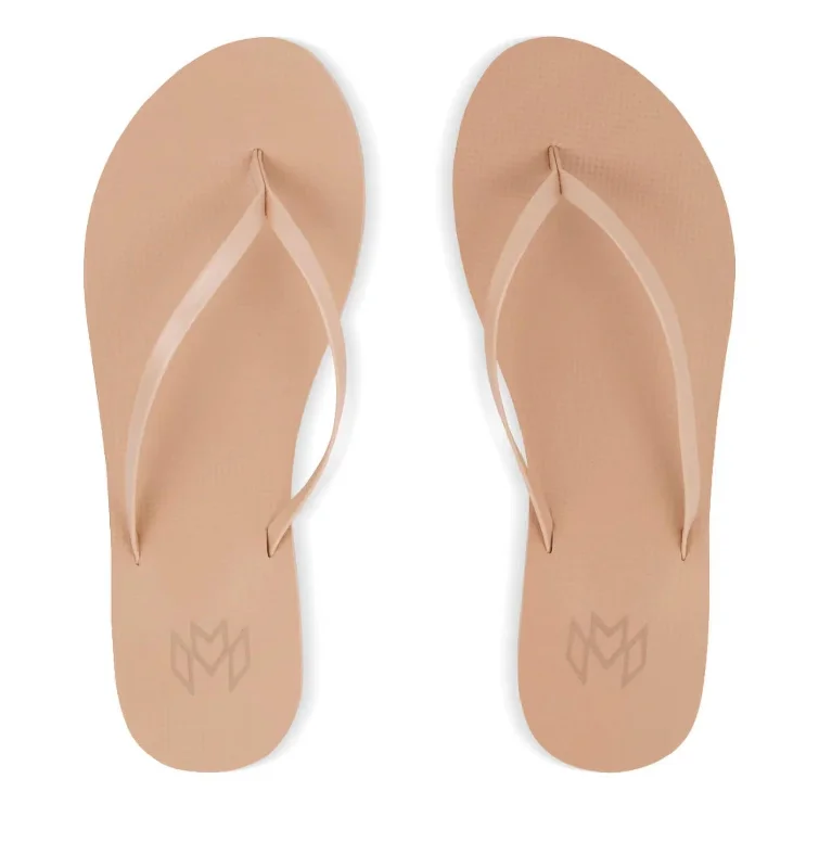 Exclusive Sale Women Lux Minimalist Flip Flop Sandal In Dune